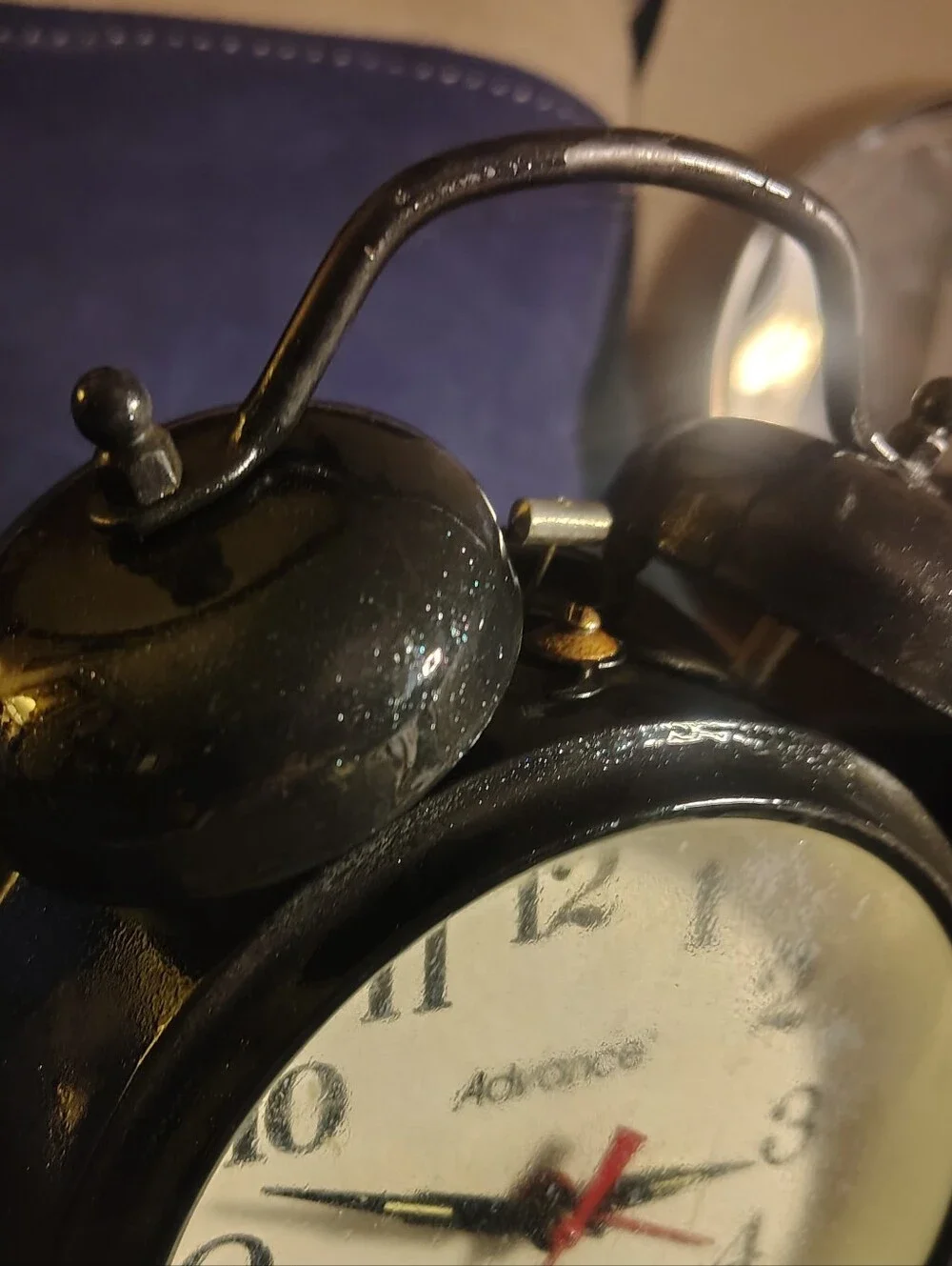 Old School Cool Twin Bell Analog Alarm Clock by Advance Great Working Condition